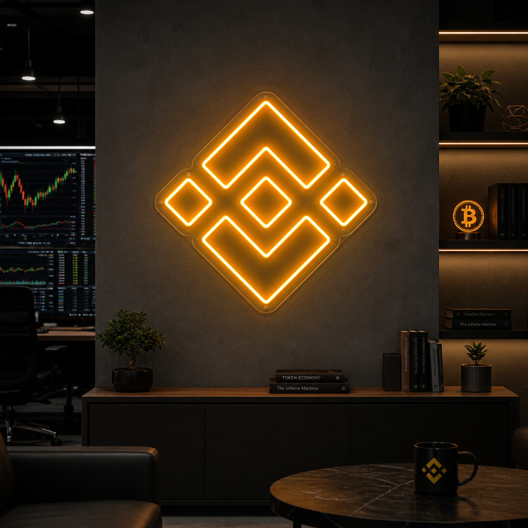 "Binance BNB-Mynt" Neonskilt