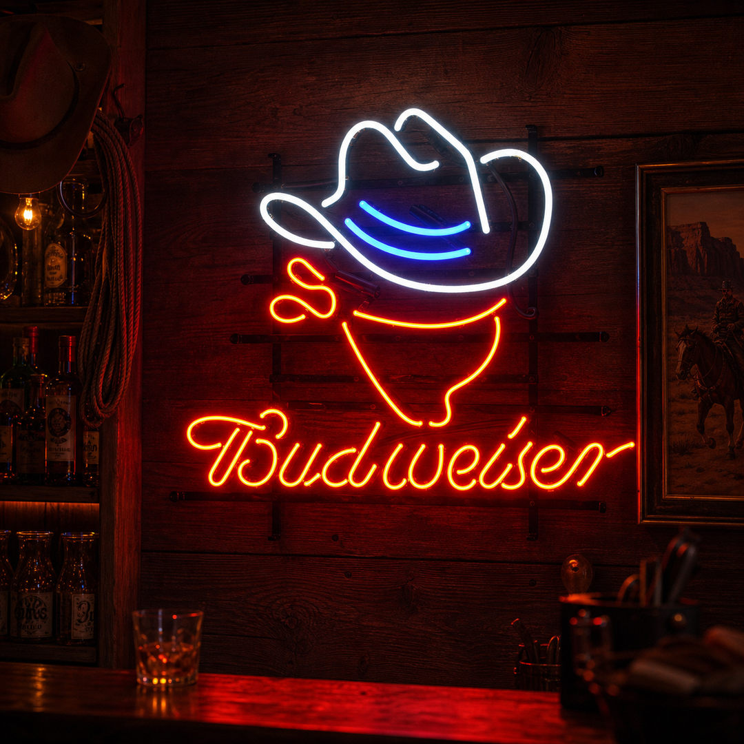 "Bud Cowboy" Neonskilt