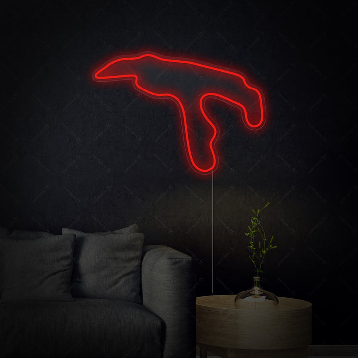 "Belgia F1-Bane" Neonskilt