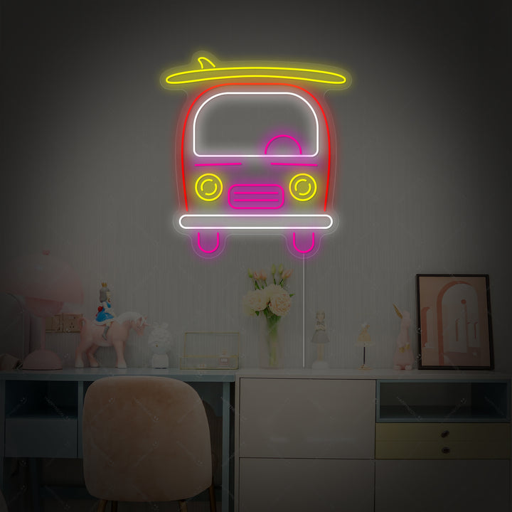 "Buss" Neonskilt