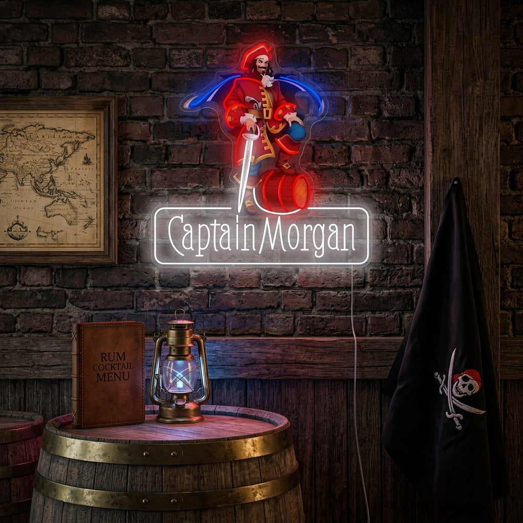 "Captain Morgan" Neonskilt