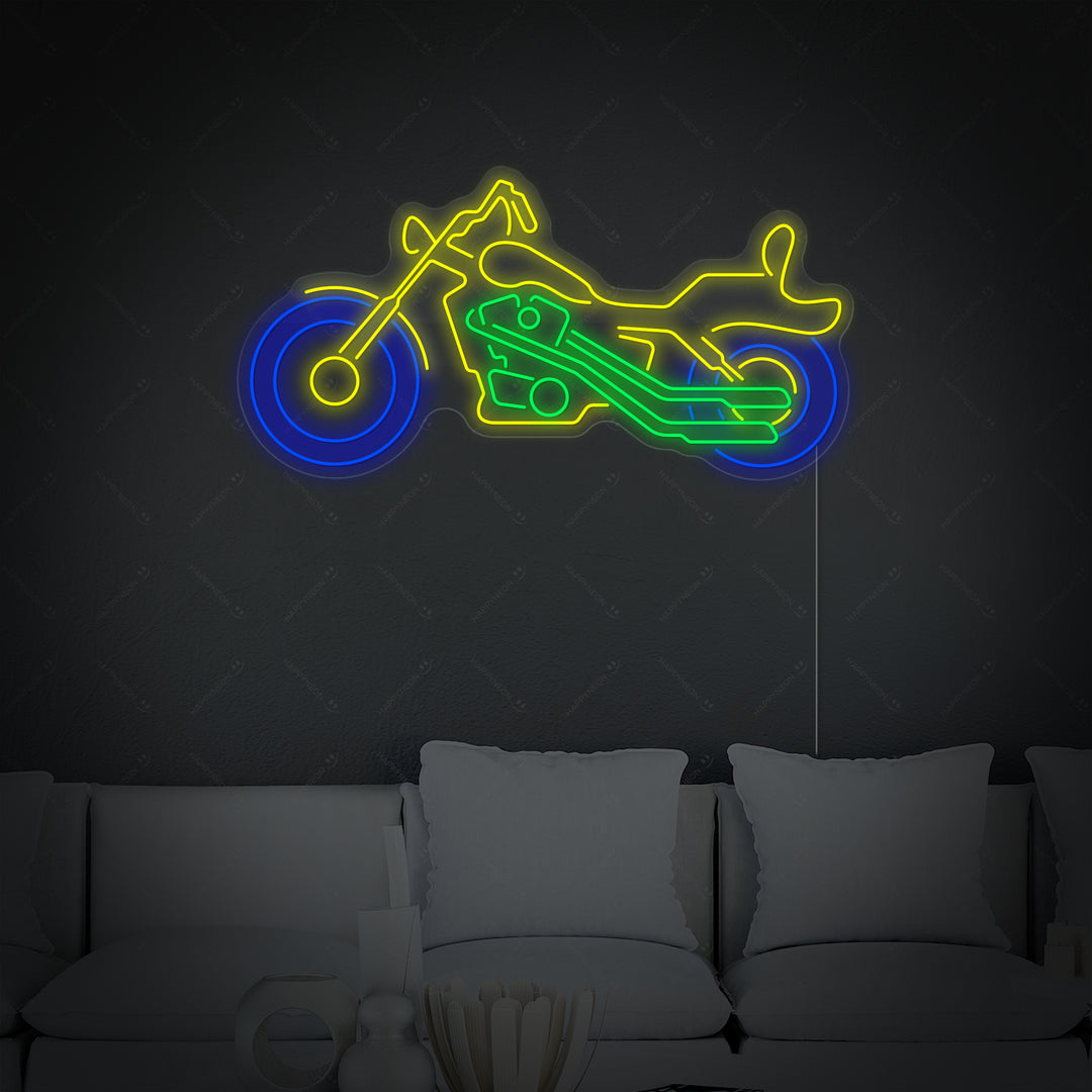 "Cozyle Motorsykkel Motorsykkel" Neonskilt