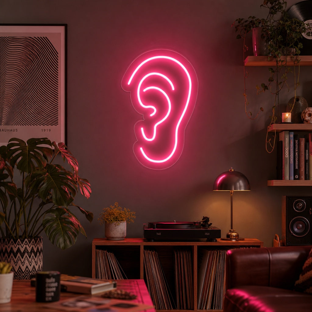 "Kreativ Belysning Øre" Neonskilt