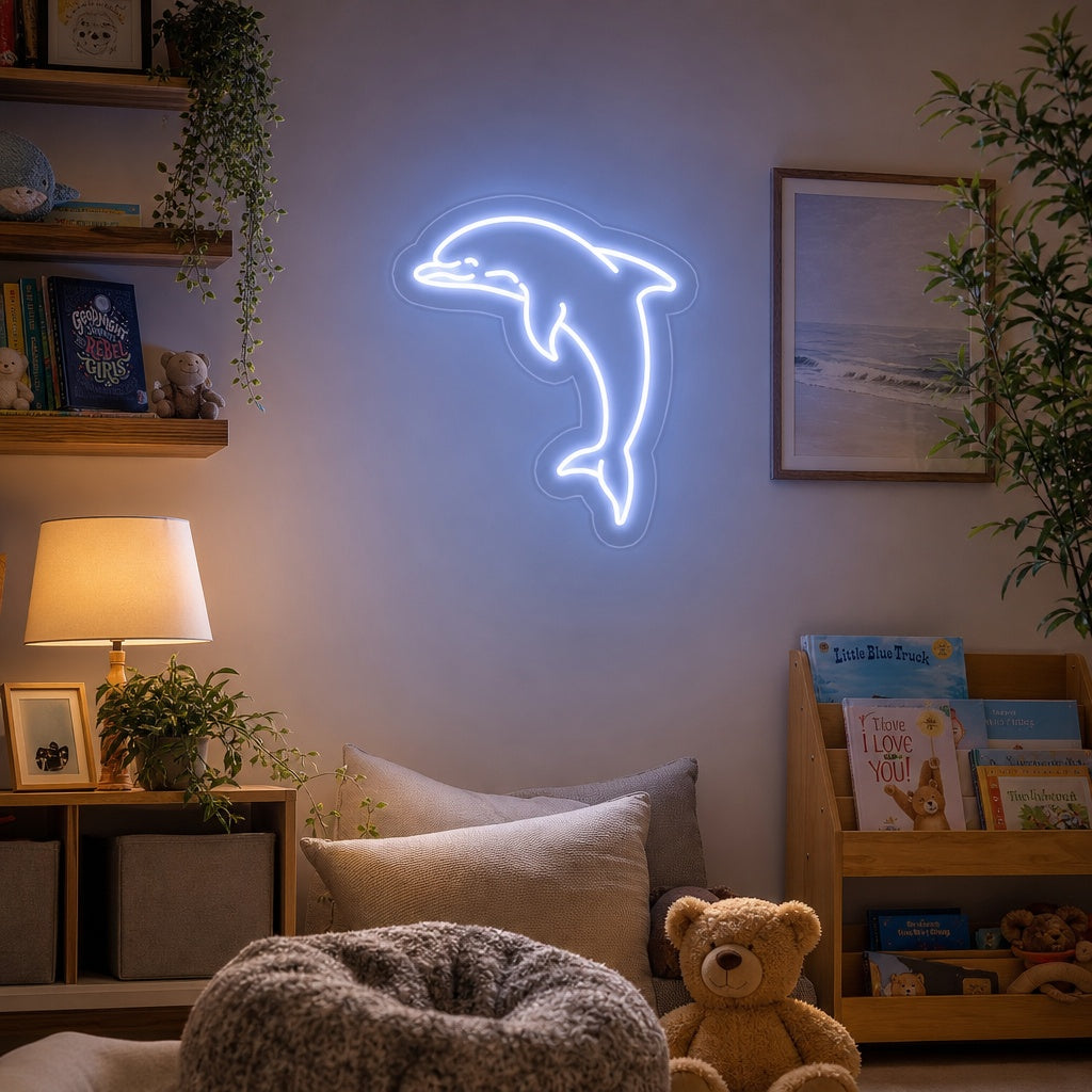 "Søt delfin" Neonskilt