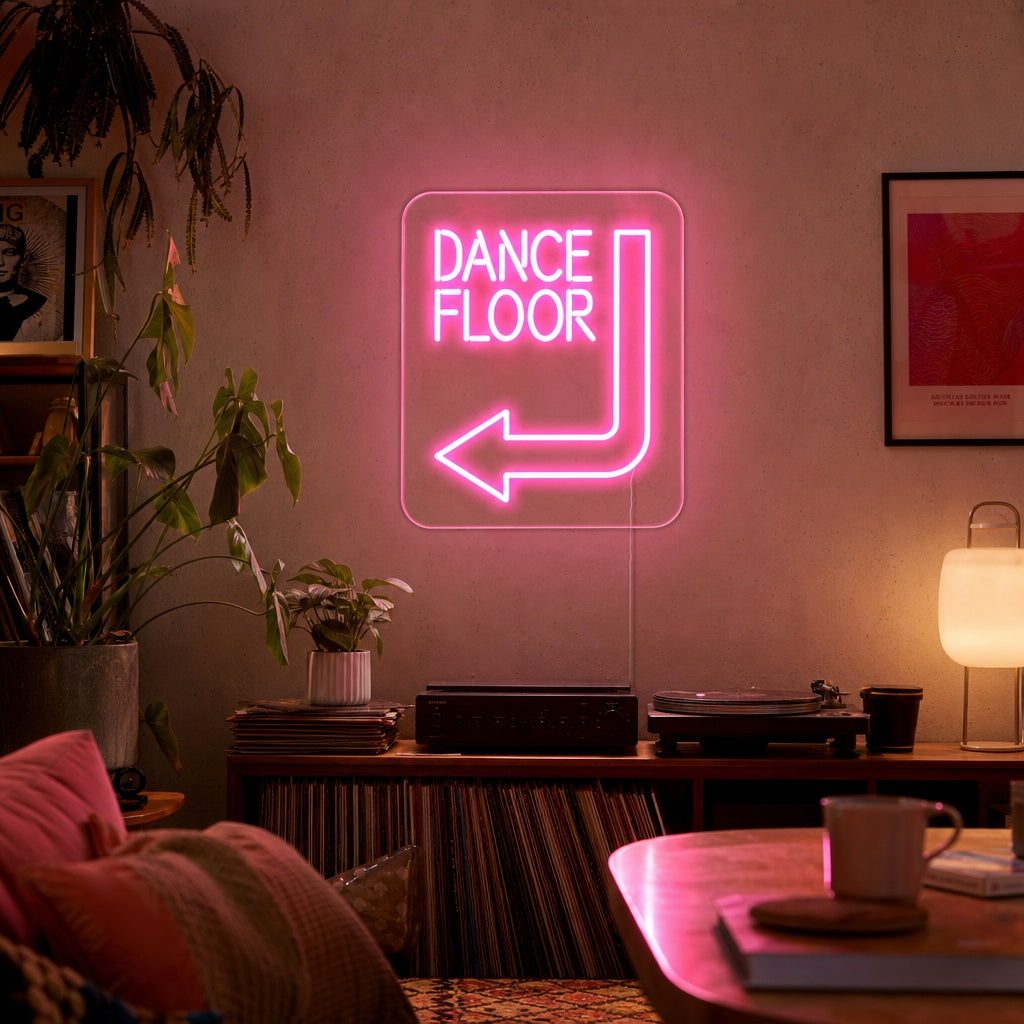 "Dance Floor" Neonskilt