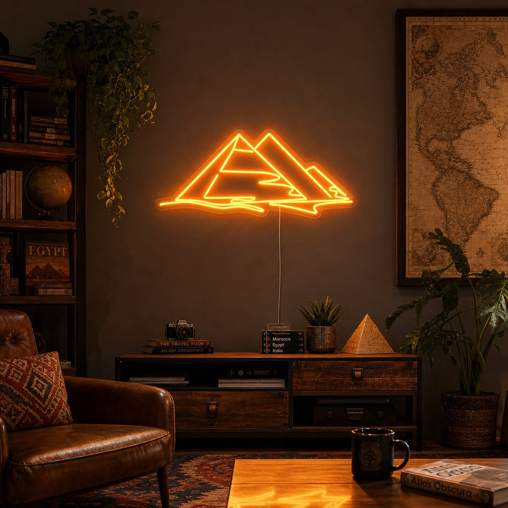 "Egypt Pyramider" Neonskilt