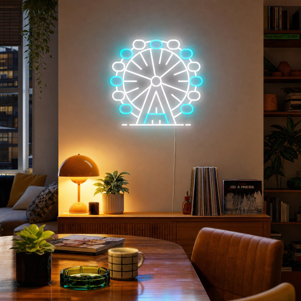 "Pariserhjul London Eye" Neonskilt