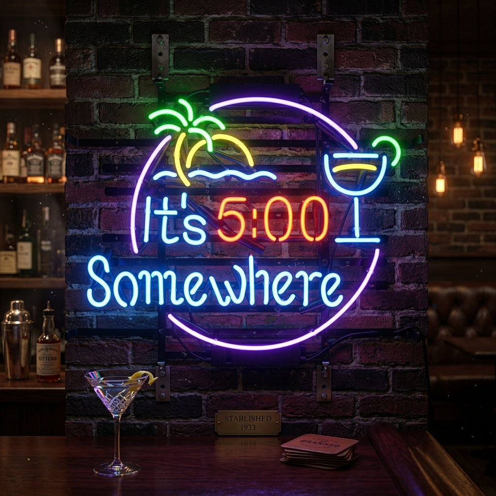 "Its 500 Somewhere" Neonskilt