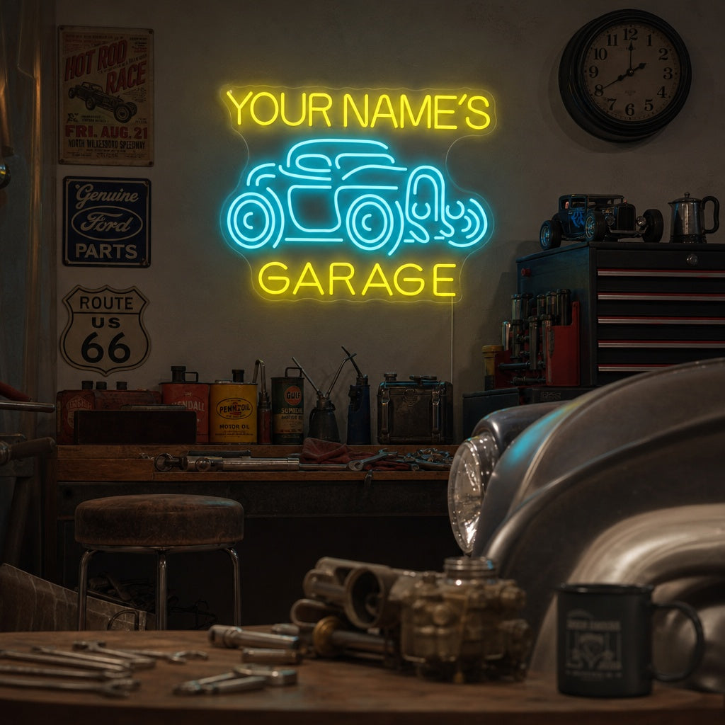 "Jack Garage" Neonskilt