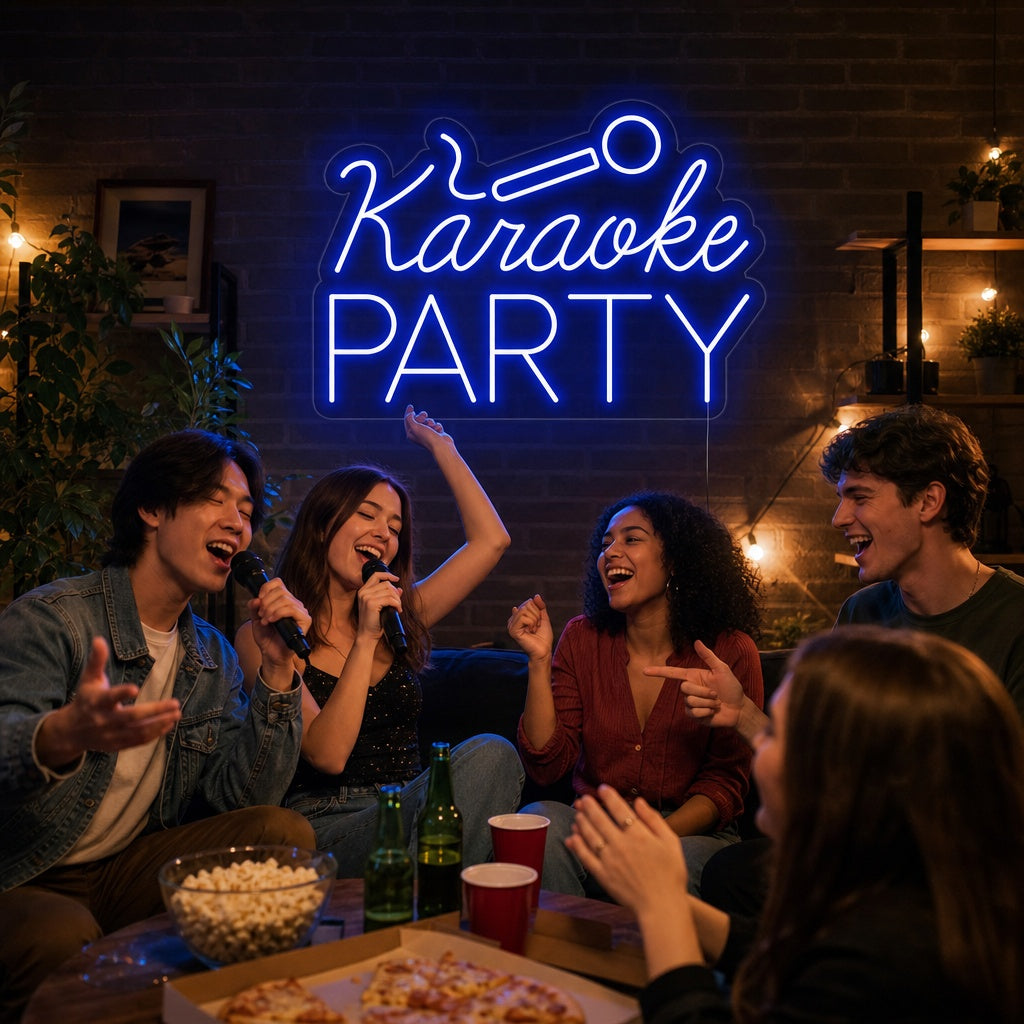 "Karaoke Party" Neonskilt