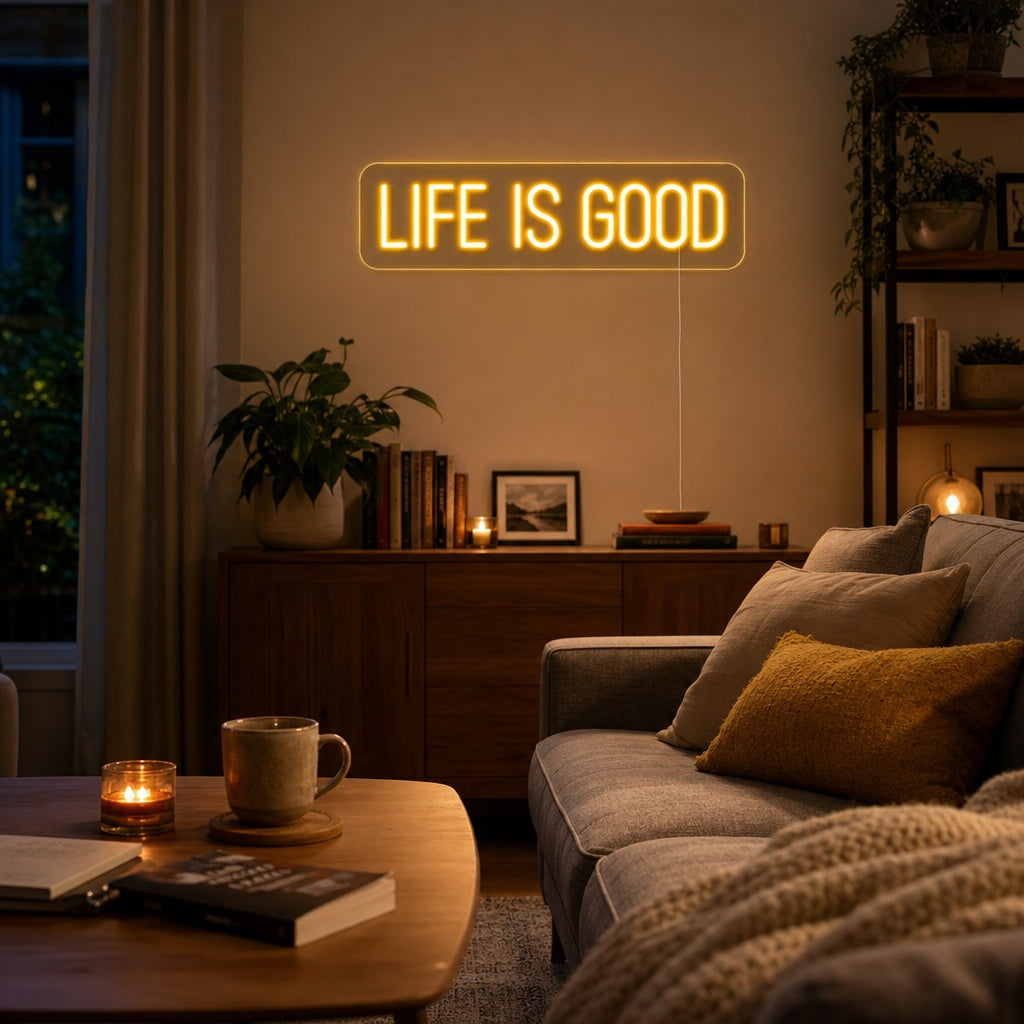 "Life is Good" Neonskilt
