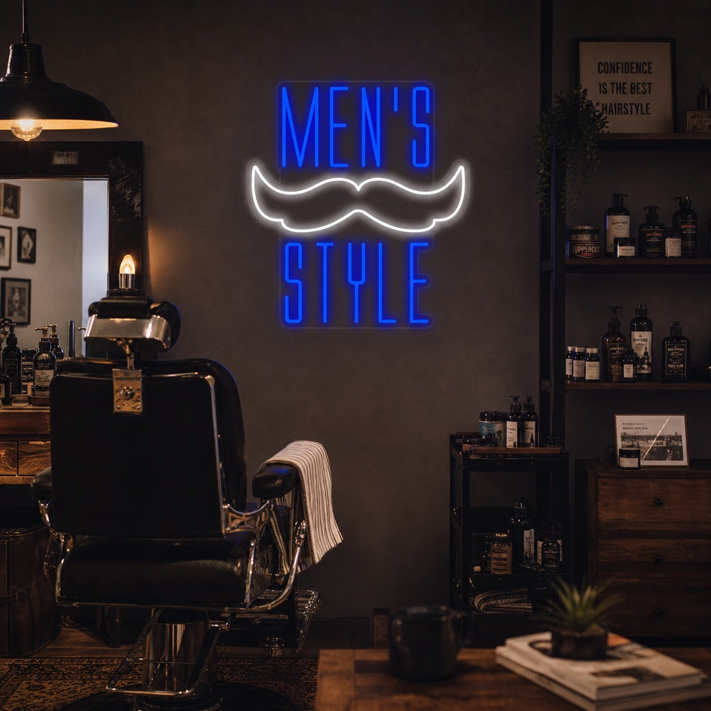"Mens Style" Neonskilt