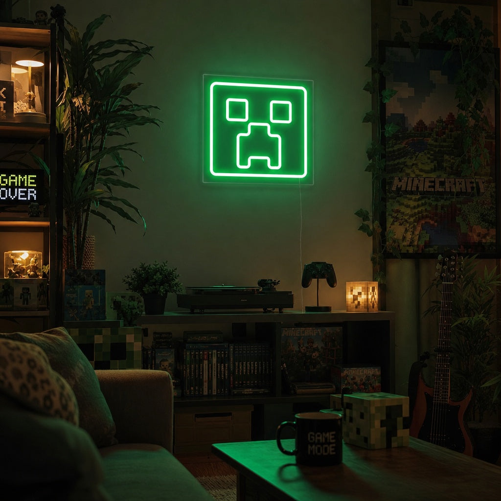 "Mcraft, Mcraft Romdekorasjon" Neonskilt