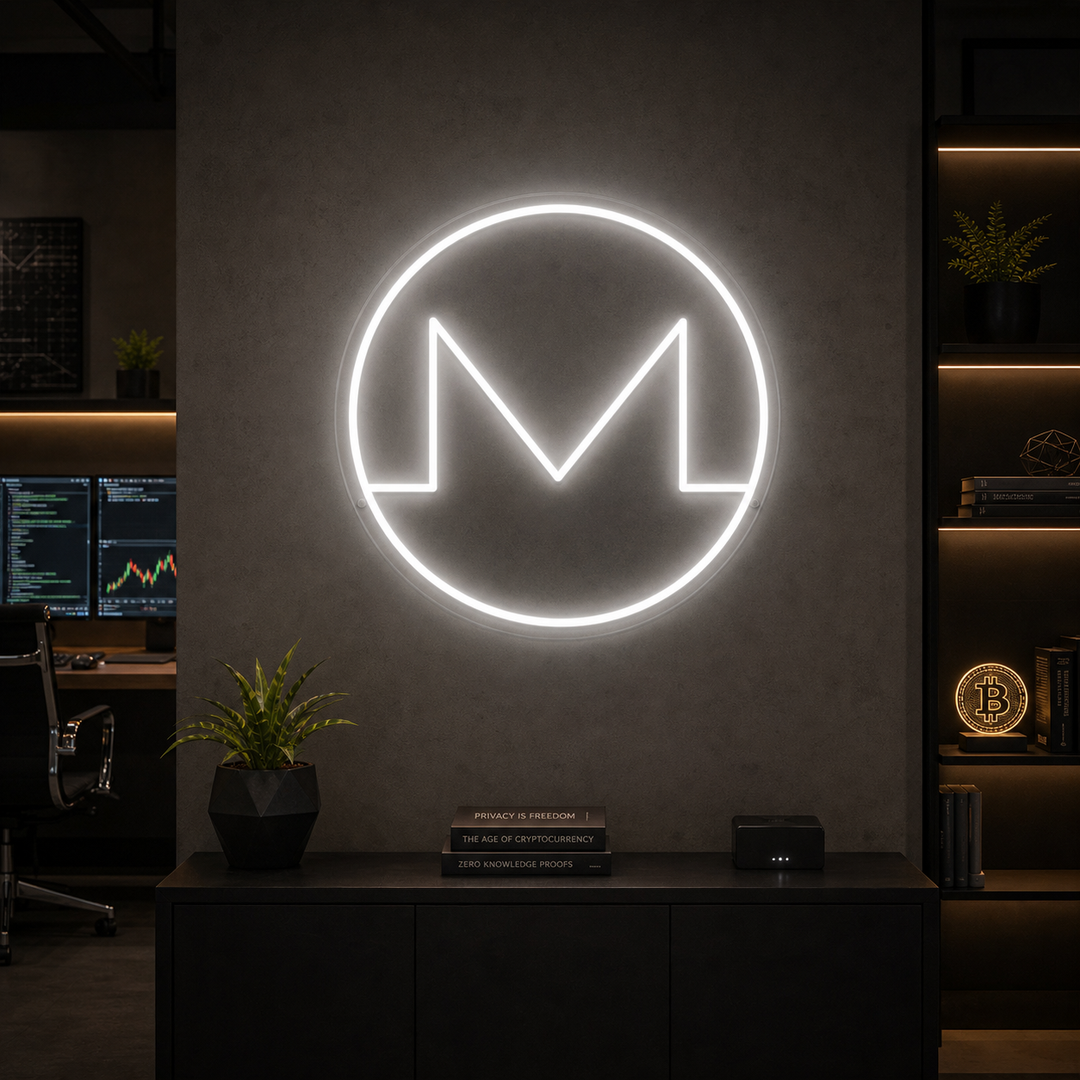 "Monero (Xmr) Krypto" Neonskilt