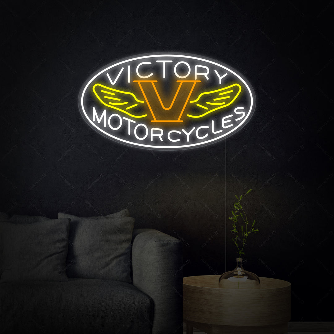 "Motorcycles Victory" Neonskilt