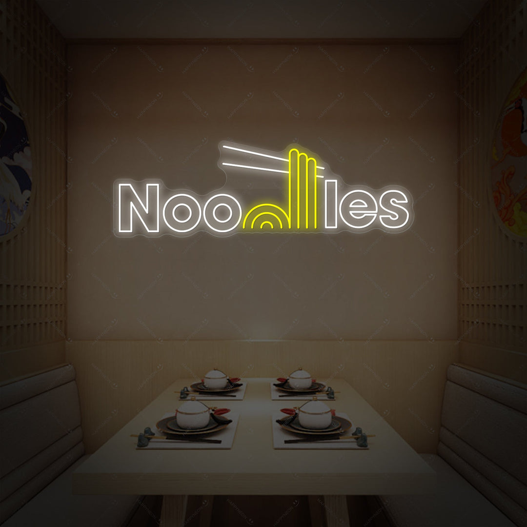 Noodles Neonskilt, Japansk restaurantinnredning