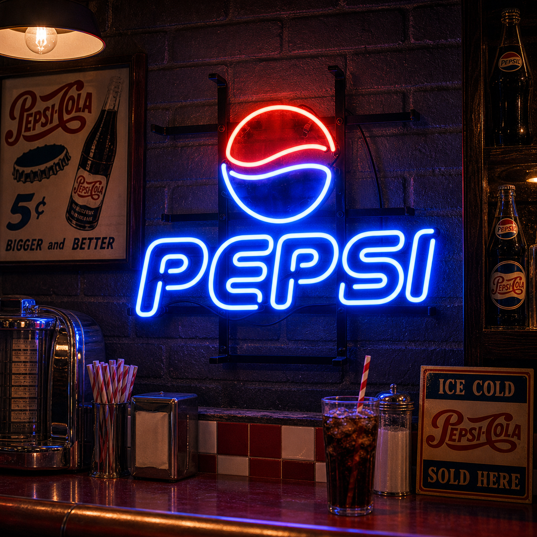 "Pepsi Soda" Neonskilt