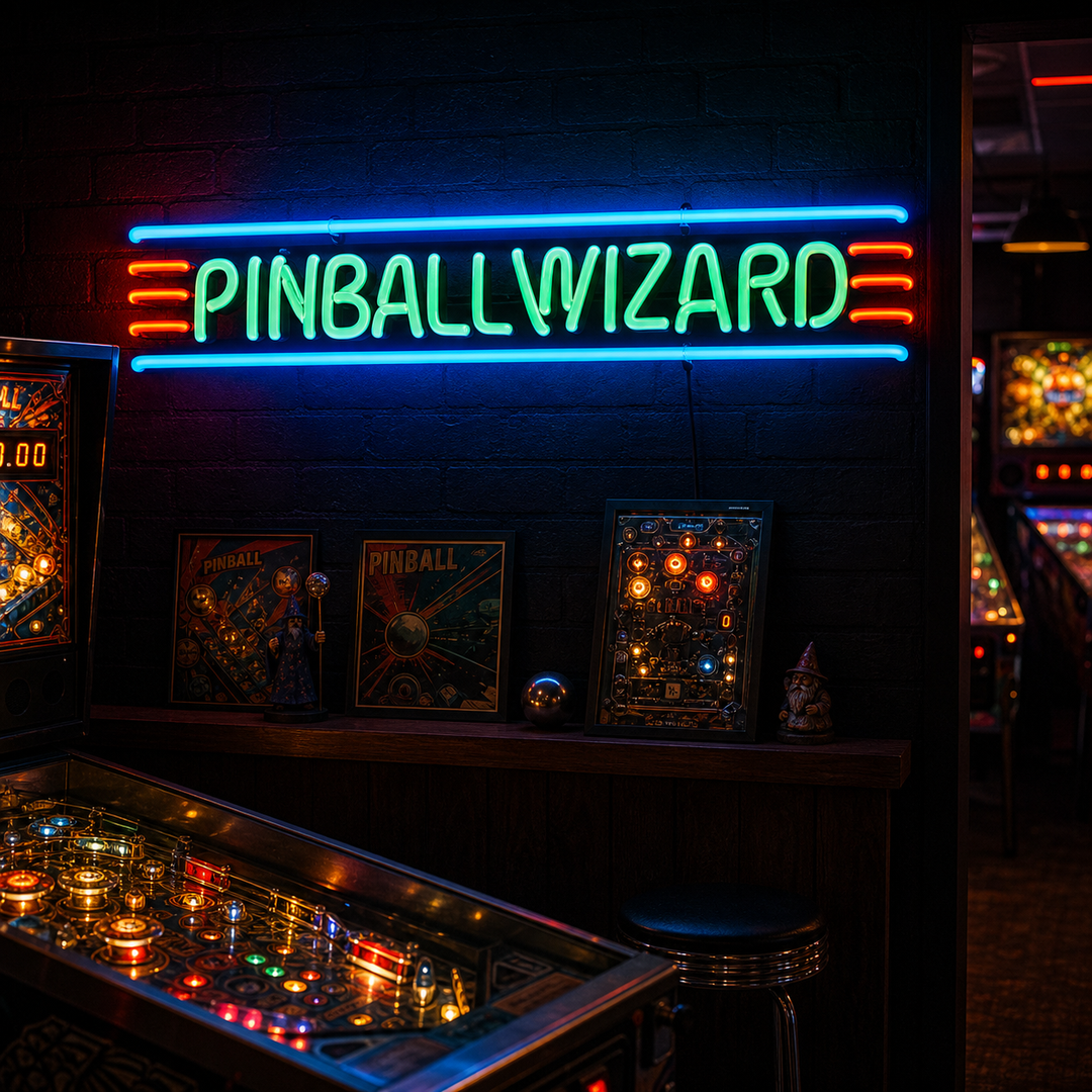 "Pinball Wizard" Neonskilt