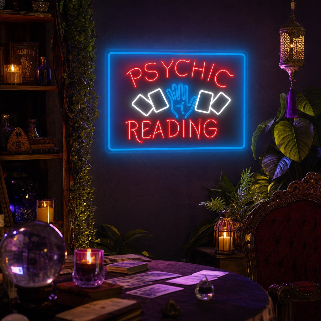 "Psychic Readings" Neonskilt