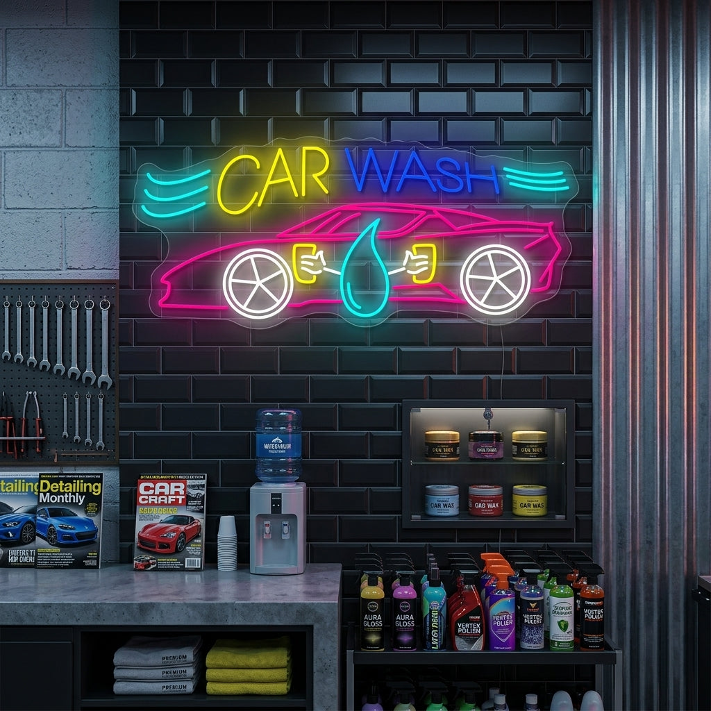 "Car Wash" Neonskilt