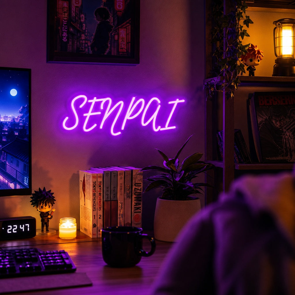 "Senpai" Neonskilt