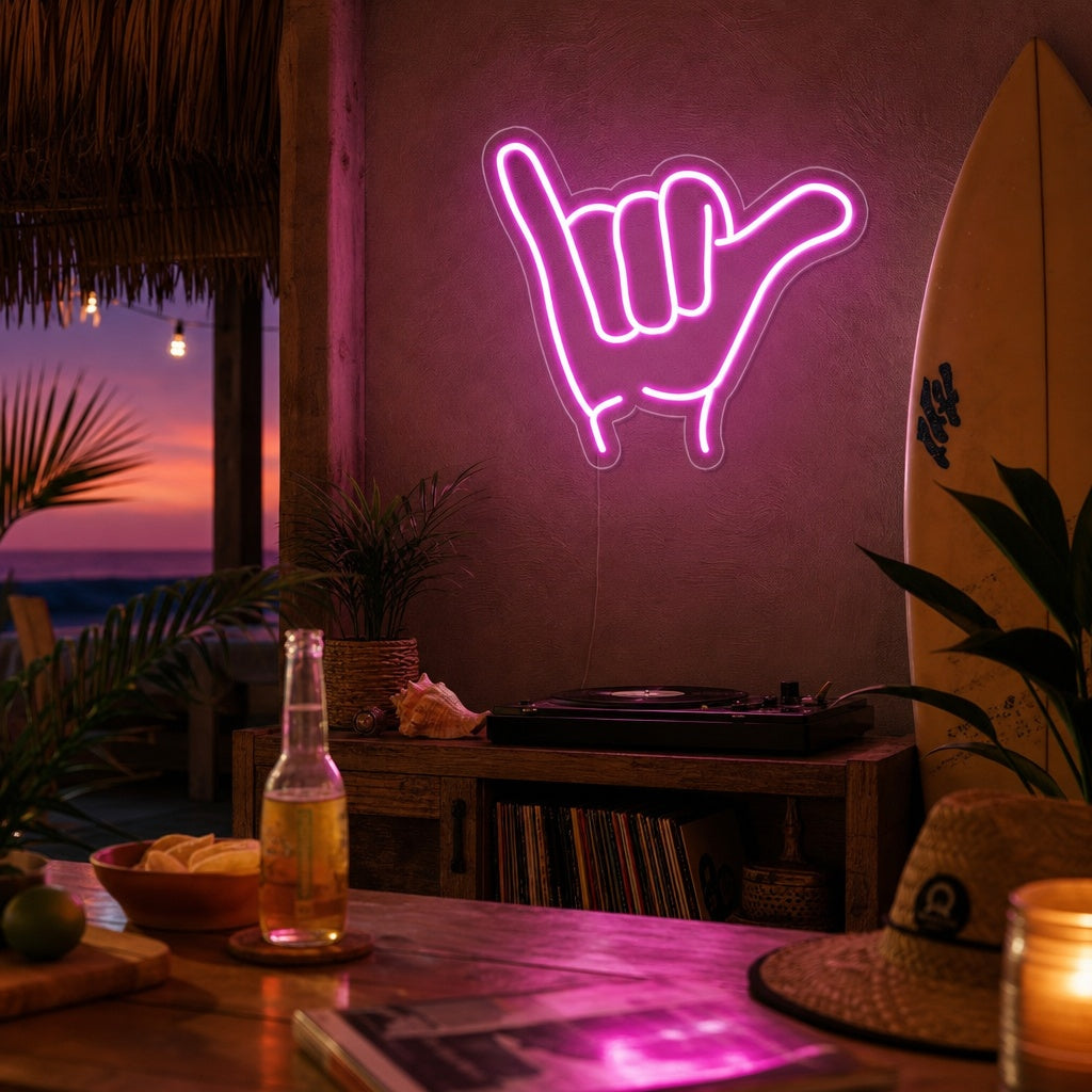 "Shaka" Neonskilt