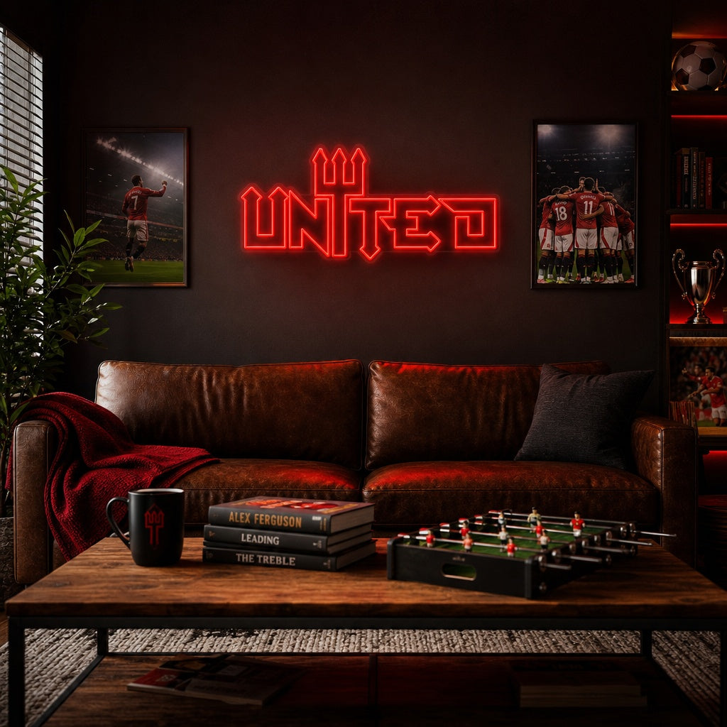 "United Fotballag" Neonskilt