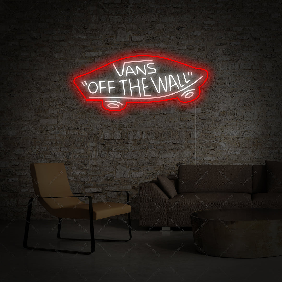 "Vans Off The Wall" Neonskilt