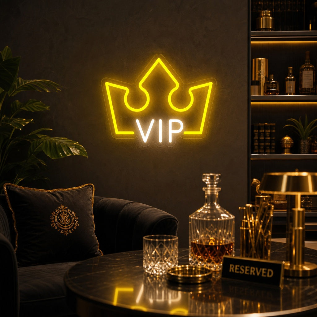 "VIP-Rom, VIP-Lounge" Neonskilt