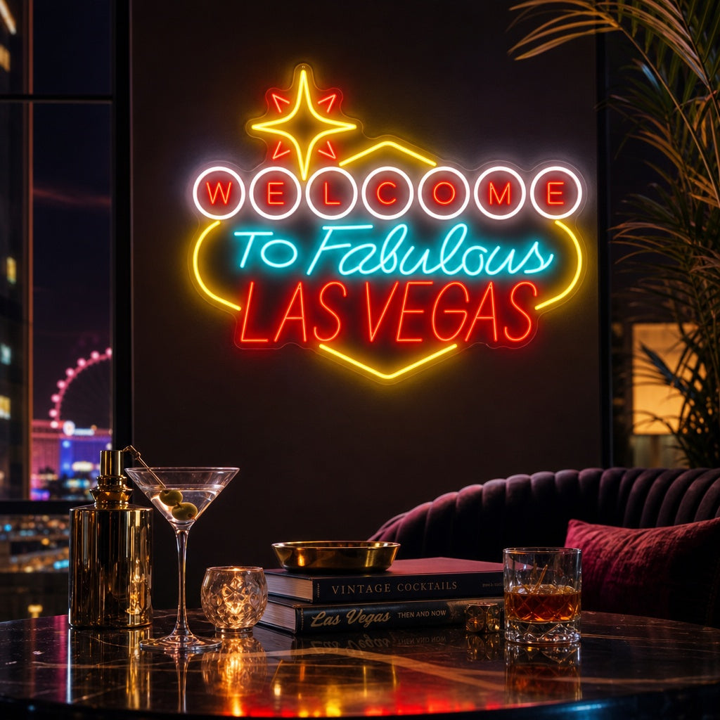 "Welcome To Las Vegas" Neonskilt