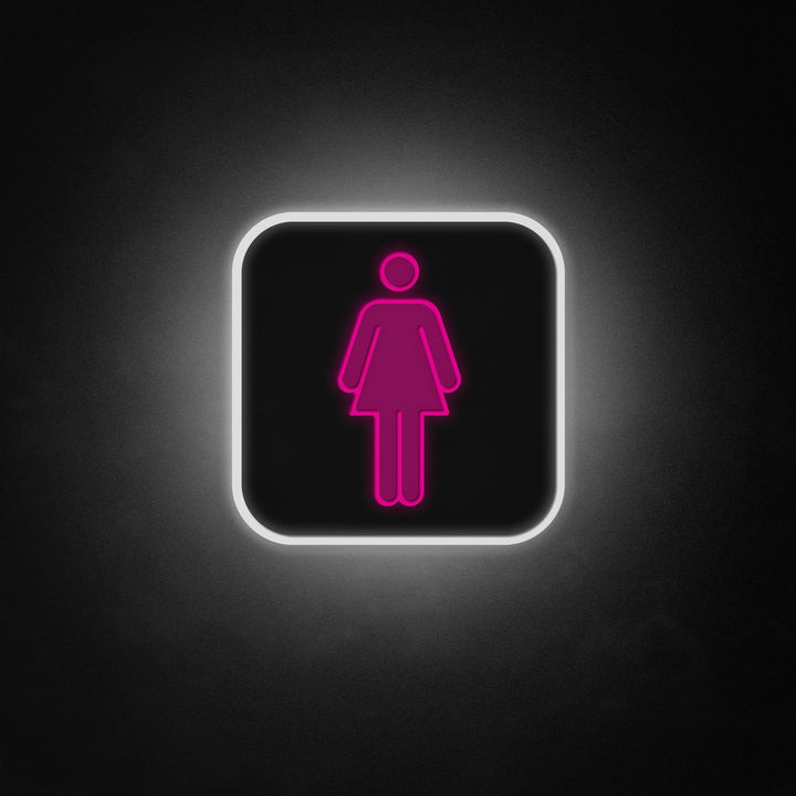 "Kvinne kvinnelig toalettdekor" Neon Like