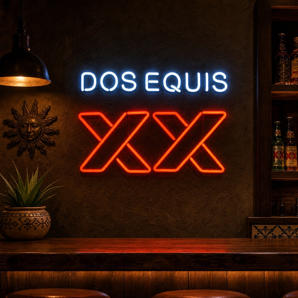 "XX Dos Equis" Neonskilt