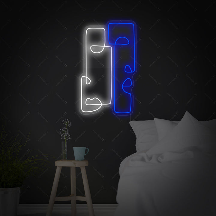 "Abstrakt Totem" Neonskilt