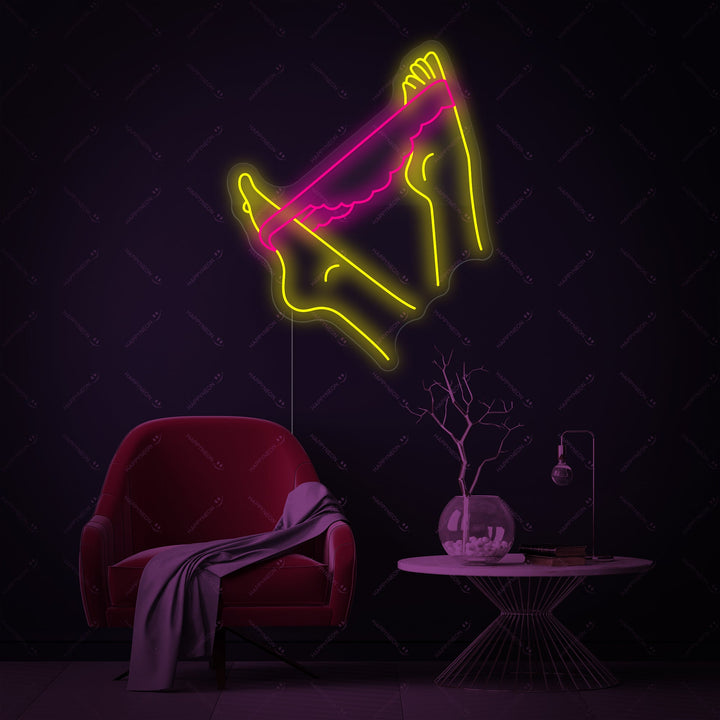 "Estetisk kvinnekropp" Neonskilt