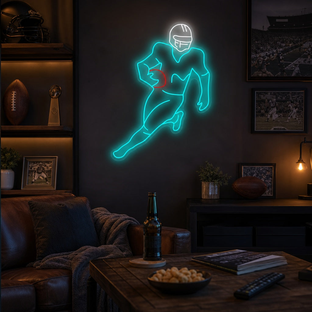 "Amerikansk fotballspiller" Neonskilt