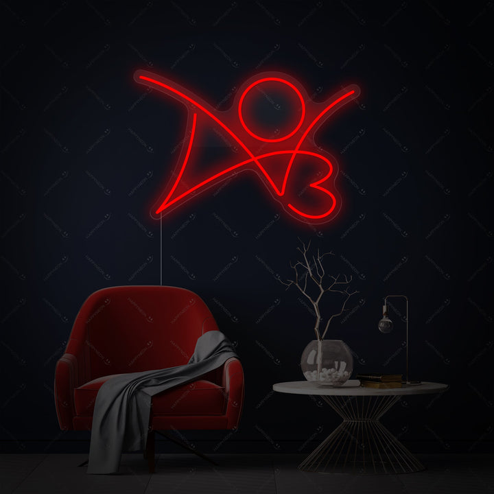 "AO3" Neonskilt
