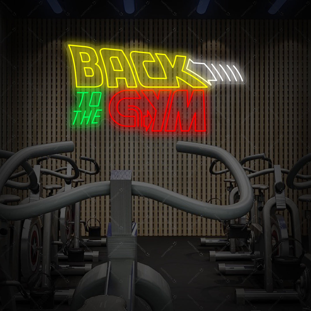 "Back To The Gym" Neonskilt