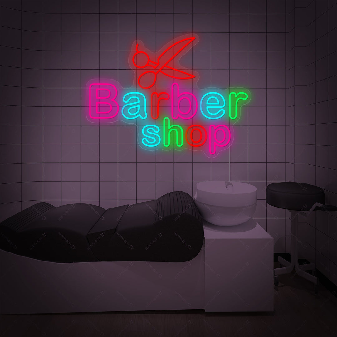 "Barber Shop" Neonskilt