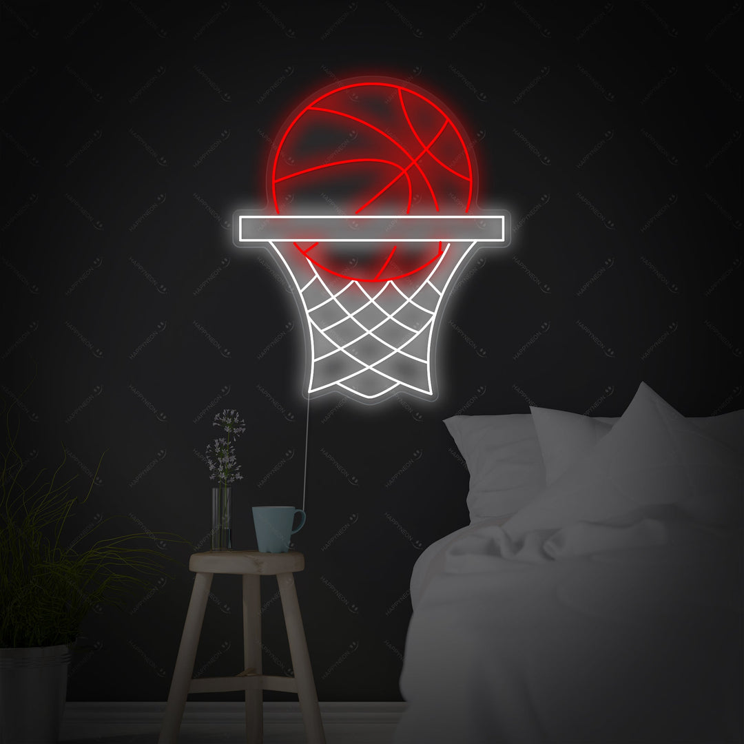 "Basketball nett" Neonskilt