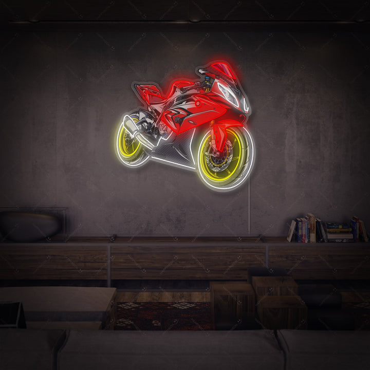 "Motorsykkel" Neonskilt