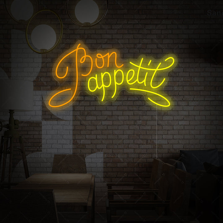 "Bon Appetit" Neonskilt