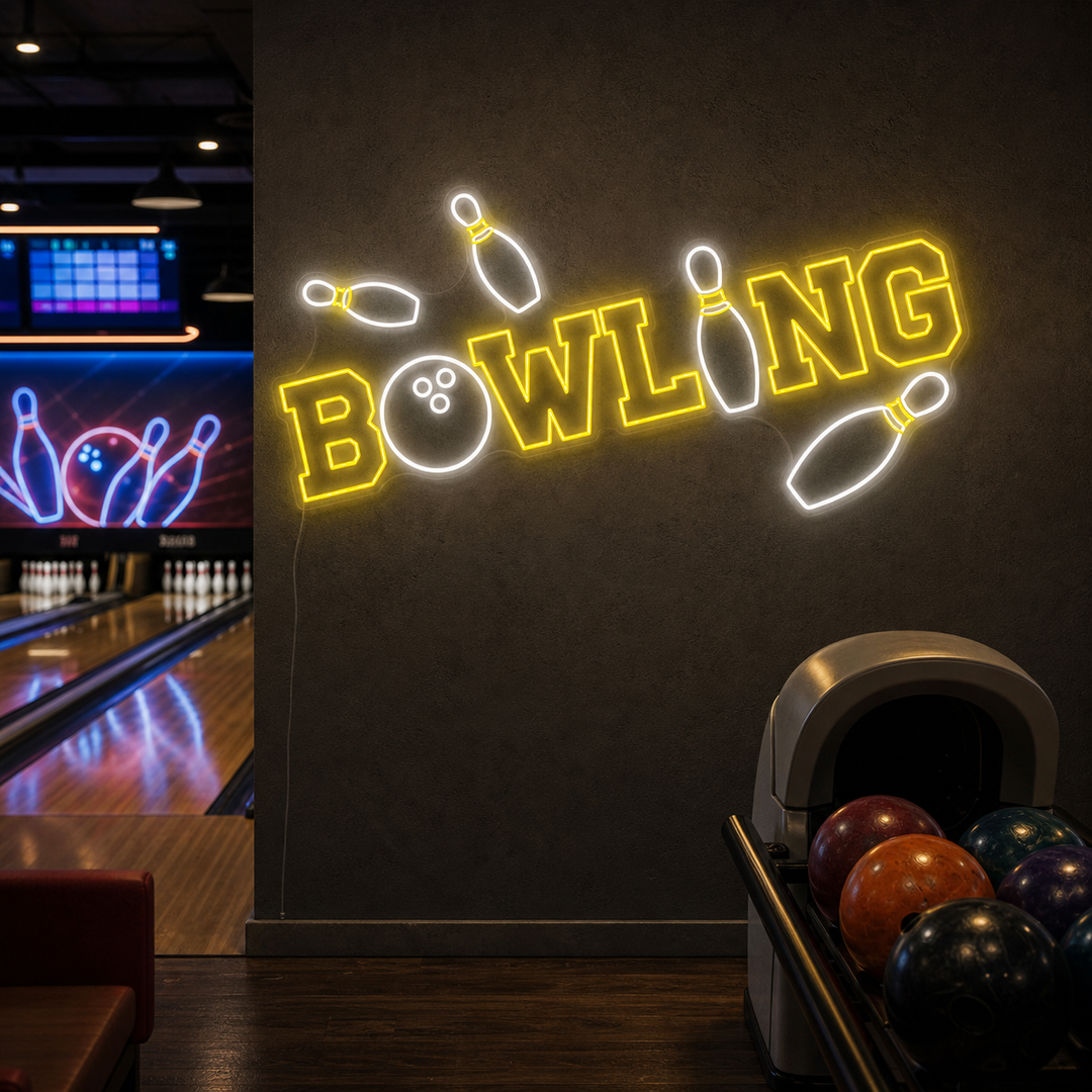 "Bowling" Neonskilt