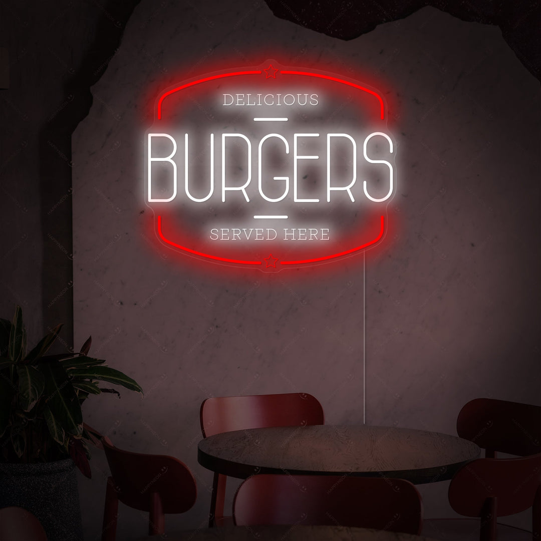 "Burgers" Neonskilt