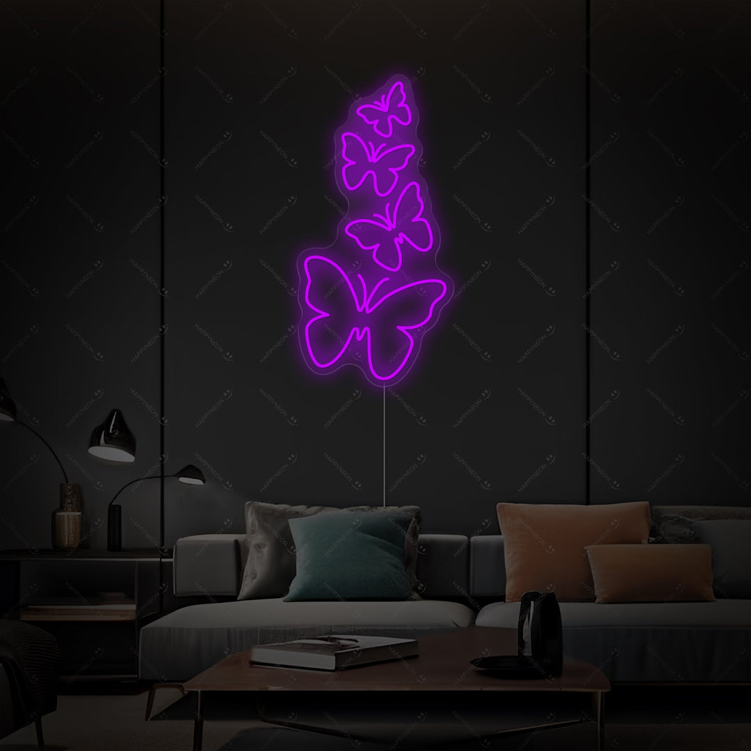 "Sommerfugler" Neonskilt