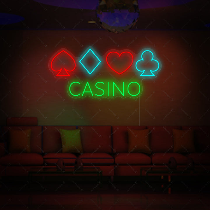 "Casino Poker" Neonskilt