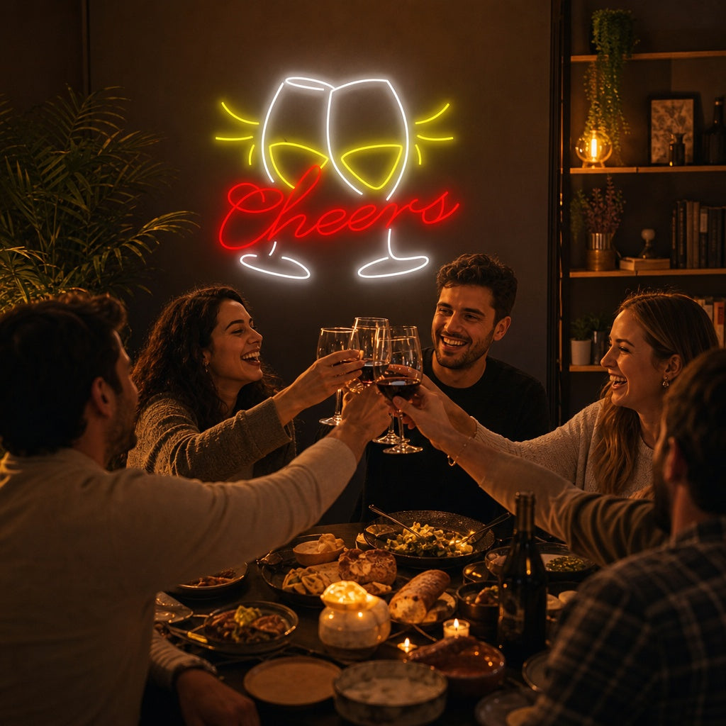 "Cheers" Neonskilt