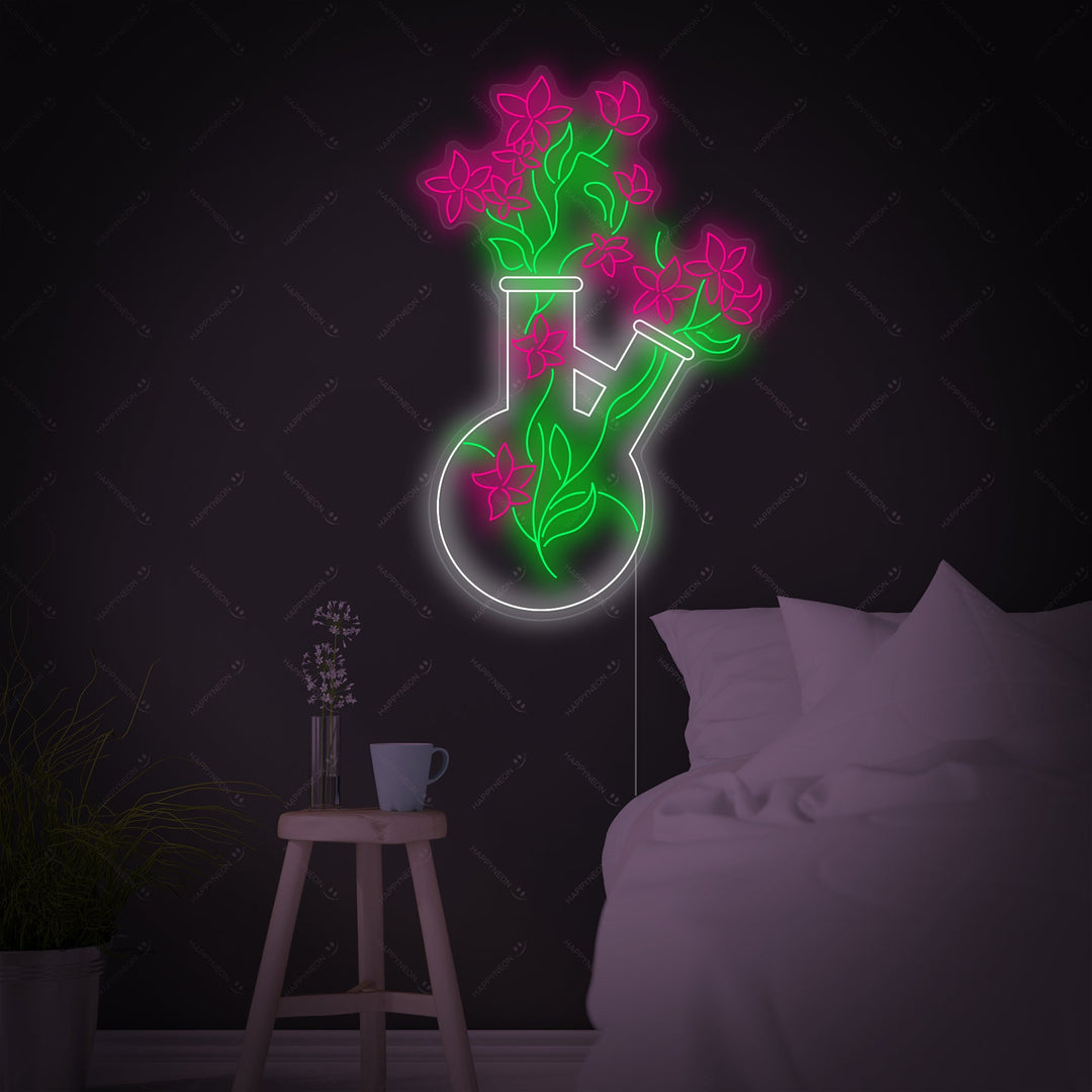 "Chemistry Tube Vase" Neonskilt