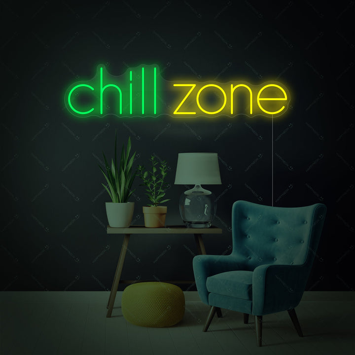 "Chill Zone" Neonskilt