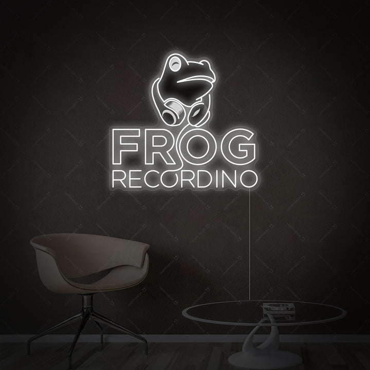 "Frog Recording" Neonskilt