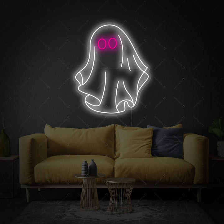 "Spøkelse" Neonskilt